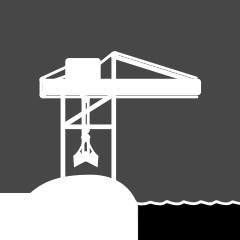 Bulk-handling crane